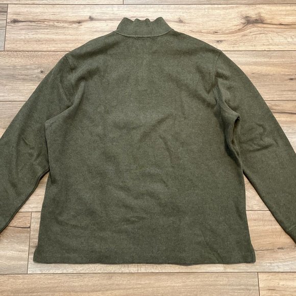 Men's Polo Ralph Lauren 1/4 Zip Sweater SZ XXL Green Cotton Pullover Casual Logo - Picture 11 of 11